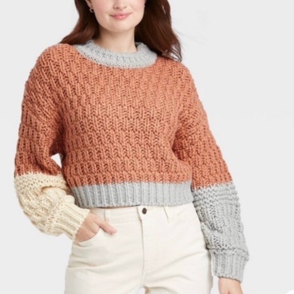 Universal Thread Sweaters - Universal Thread Multicolor Crew Neck Sweater